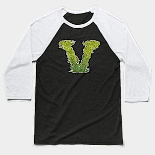 V is for Vegetarian, Vegan, Vitality. Baseball T-Shirt